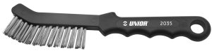 Brush for cleaning disk brake shoes